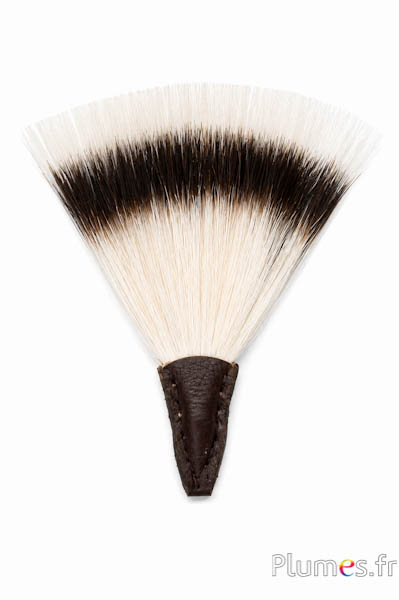 Dekobüschel aus Naturborsten - L. 10-11 cm - braun-creme natur